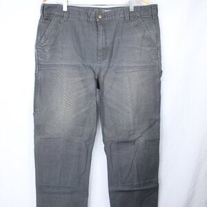 CARHARTT MENS RUGGED FLEX RELAXED FIT DUCK UTILITY WORK PANT GRAY 40X30 BN3334-M